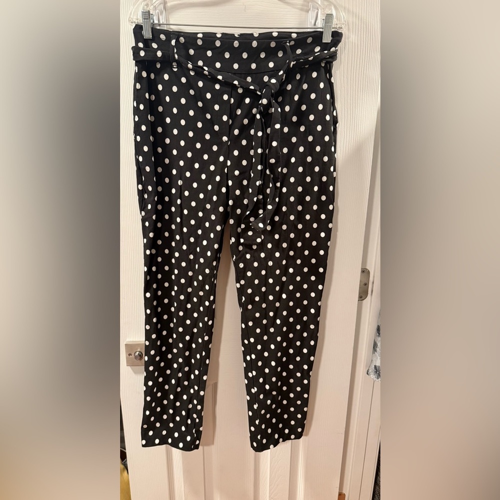 Jules & Leopold Black and White Polka Dot Trousers